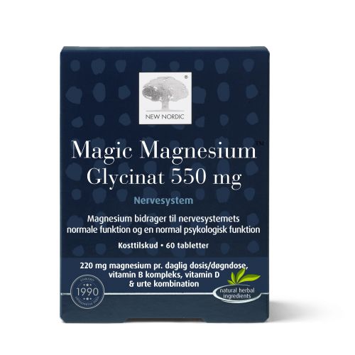 NEW NORDIC MAGIC MAGNESIUM GLYCINAT 550MG N60