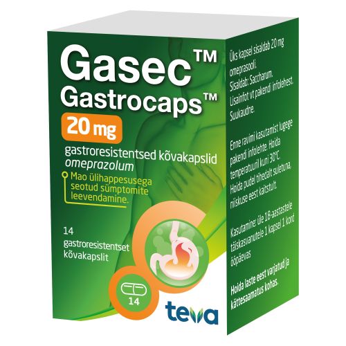 GASEC GASTROCAPS GASTRORESIST KAPSEL 20MG N14