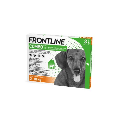 FRONTLINE COMBO DOG S TÄPILAHUS 67MG+60,3MG/0,67ML 0,67ML N3