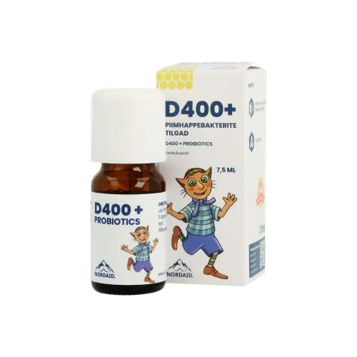 NORDAID D-VITAMIINI JA PIIMHAPPEBAKTERITE TILGAD D400 7,5ML