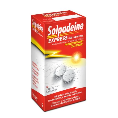 SOLPADEINE EXPRESS KIHISEV TABLETT 500MG+65MG N16