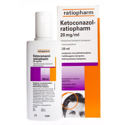 KETOCONAZOL-RATIOPHARM SHAMPOON 20MG/ML 120ML