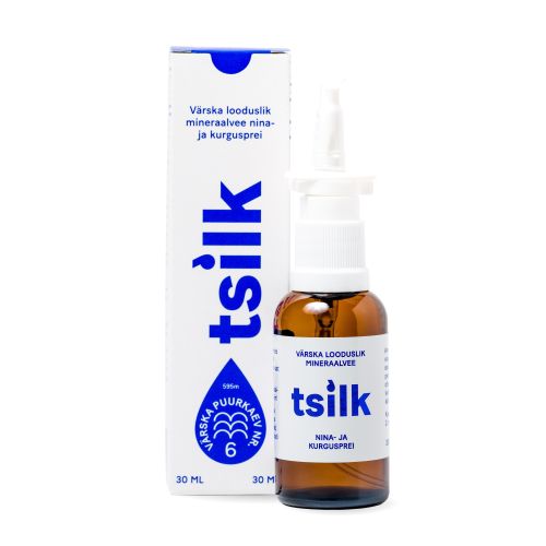 VÄRSKA LOODUSLIK MINERAALVEE NINA- JA KURGUSPREI TSILK 30ML