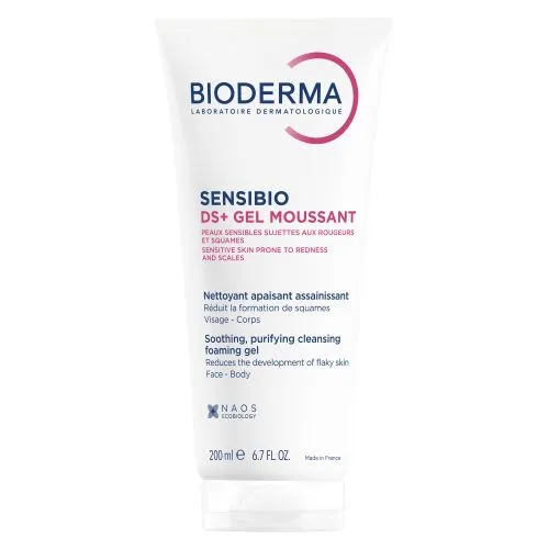 BIODERMA SENSIBIO DS+ PUHASTUSGEEL PUNETAVALE NAHALE 200ML