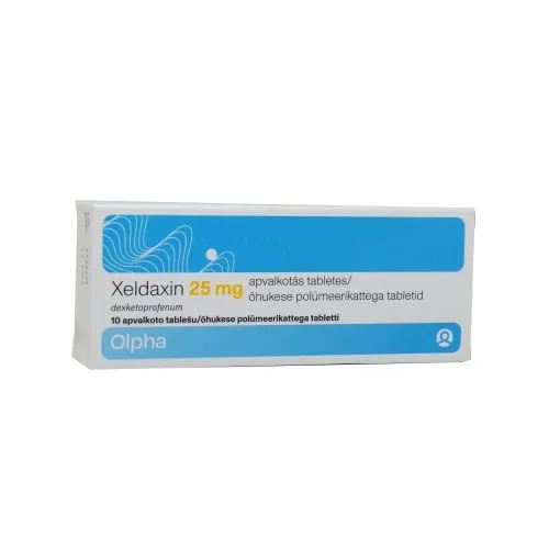 XELDAXIN 25MG ÕHUKESE POLÜMEERKATTEGA TBL N10