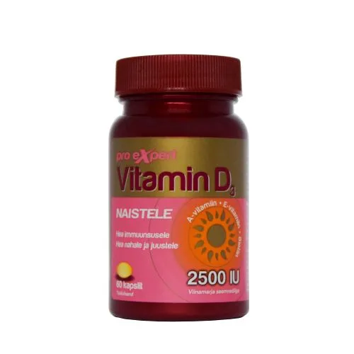 VITAMIN D3 PRO EXPERT 2500IU NAISTELE KAPSLID N60