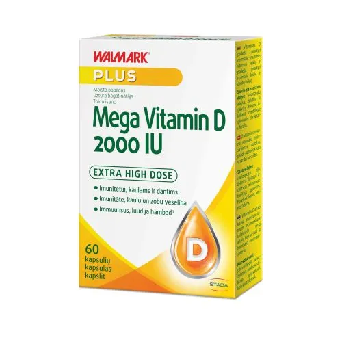 WALMARK MEGA VITAMIN D 2000IU KAPSLID N60