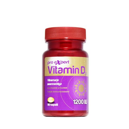 VITAMIN D3 PRO EXPERT 1200IU KAPSLID N90
