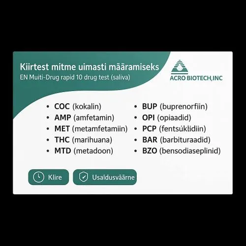 KIIRTEST 10 UIMASTI MÄÄRAMISEKS SÜLJEST N1