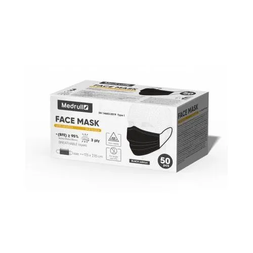 MASK MEDRULL MEDITSIINILINE 3-KIHILINE KUMMIGA N50 MUST