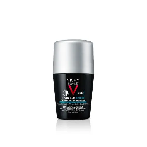 VICHY HOMME ANTIPERSPIRANT ROLL-ON 72H INVISIBLE RESIST 50ML