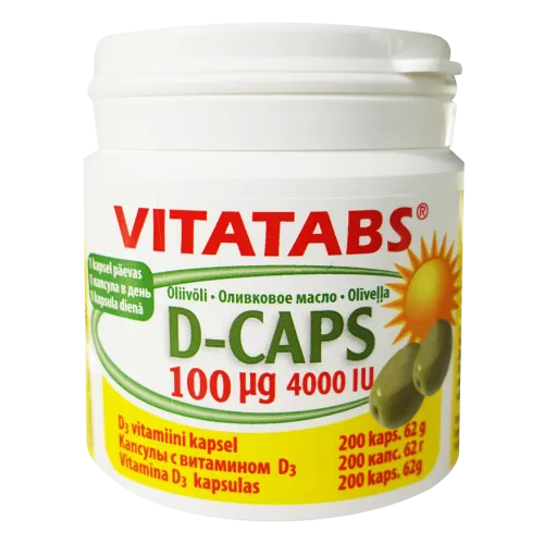VITATABS D3 ÕLIKAPSLID 100MCG N200