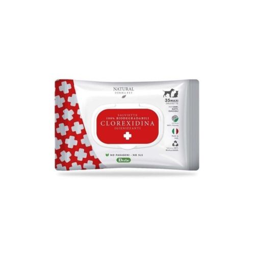 DERBE KOERA/KASSI PUHASTUSLAPID KLOORHEKSIDIIN N35