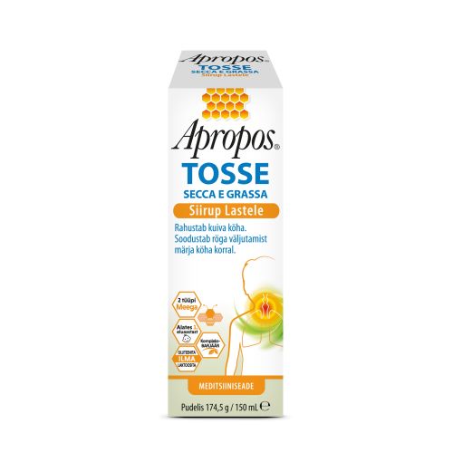 APROPOS TOSSE KÖHASIIRUP LASTELE 150ML