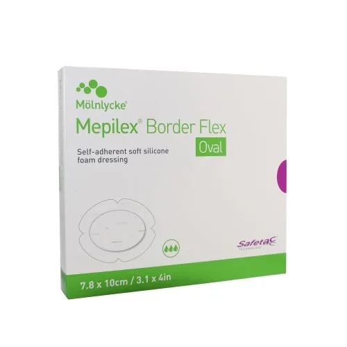 MEPILEX BORDER FLEX 7,8CMX10CM OVAL N5 STER