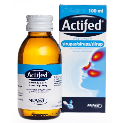 ACTIFED SIIRUP 6MG+0,25MG/ML 100ML