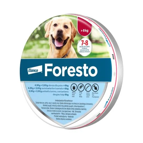 FORESTO RAVIMKAELARIHM 4,50G+2,03G/45G (70CM) N1 (KOER >8KG)