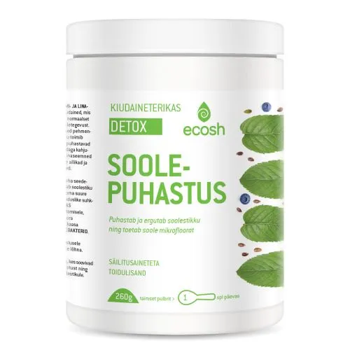 ECOSH KIUDAINETERIKAS SOOLEPUHASTUS DETOX 260G