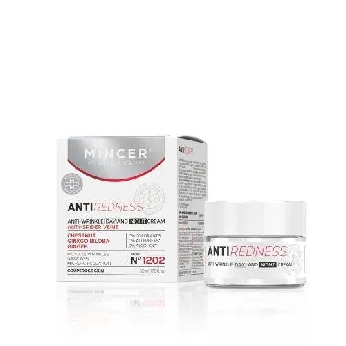 MINCER PHARMA REDNESS PÄEVA- JA ÖÖKREEM PUNETUSVASTANE 50ML