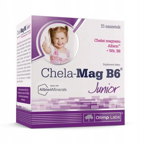 OLIMPLABS CHELA-MAG B6 JUNIOR VEESLAHUSTUV PLV N15 APELSIN