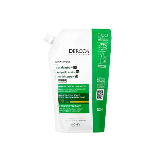 VICHY DERCOS SHAMPOON KÕÕMAVASTANE DS DRY TÄITEPAKEND 500ML