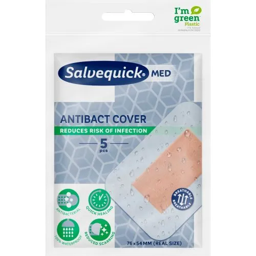 SALVEQUICK PLAASTER ANTIBACT COVER N5