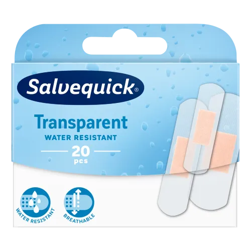SALVEQUICK PLAASTER TRANSPARENT N20