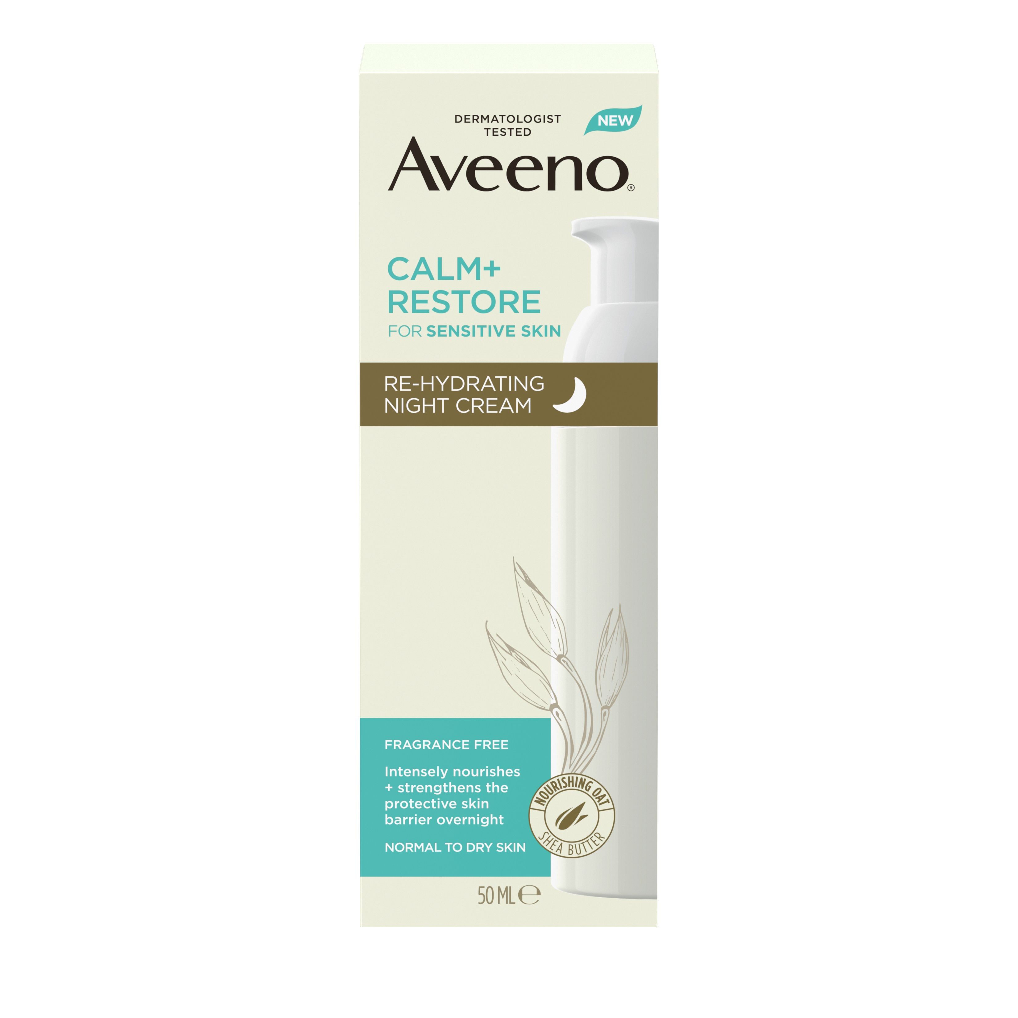 AVEENO CALM+RESTORE ÖÖKREEM 50ML - Product Image 2