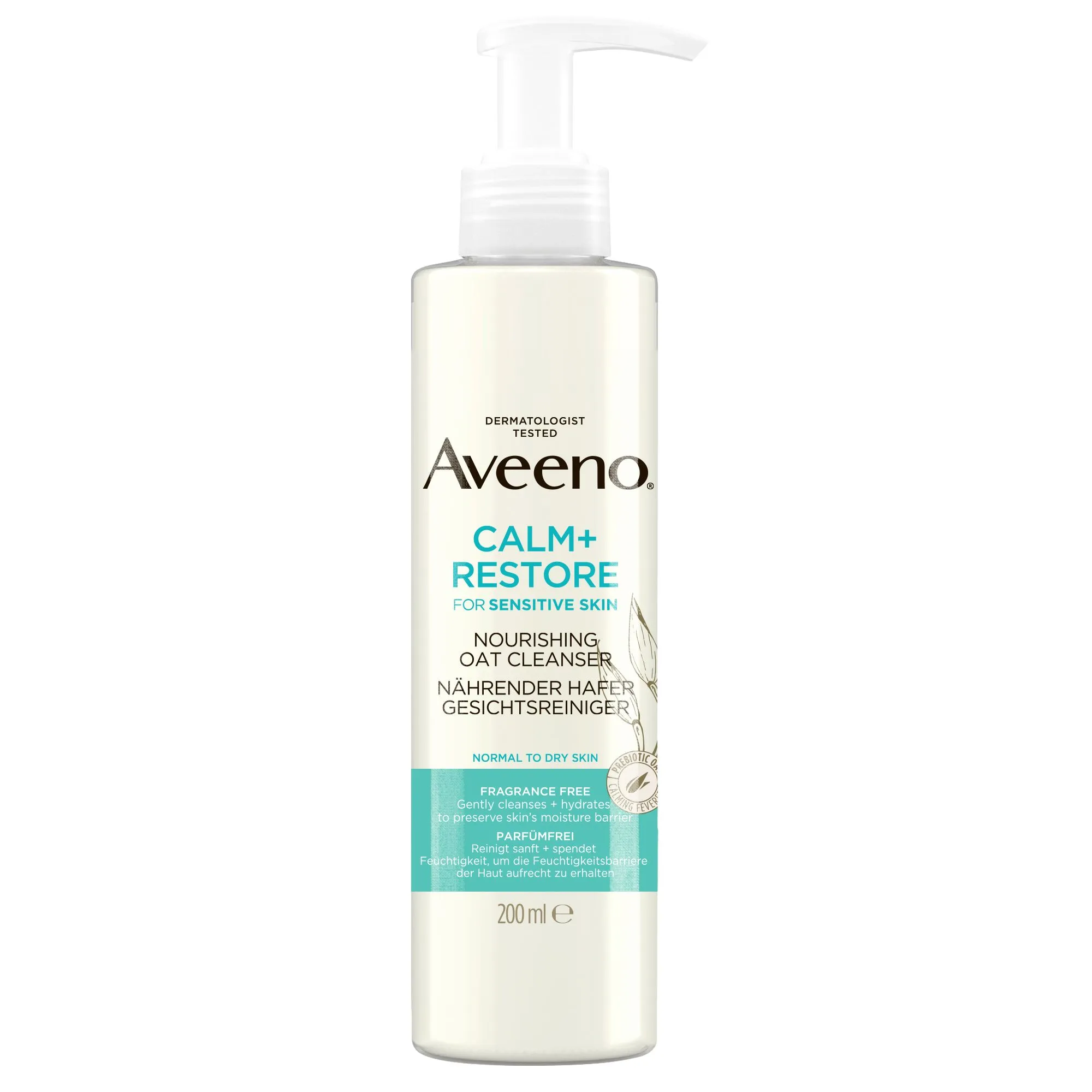 AVEENO CALM+RESTORE NÄOPUHASTUSGEEL 200ML - Product Image 2