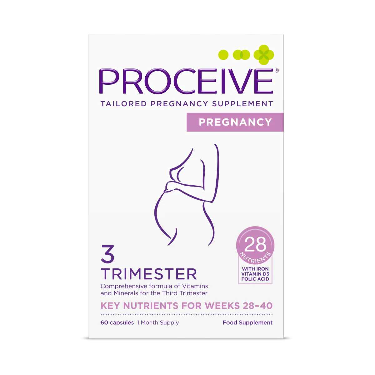 PROCEIVE PREGNANCY TRIMESTER 3 KAPSLID N60 - Product Image 2