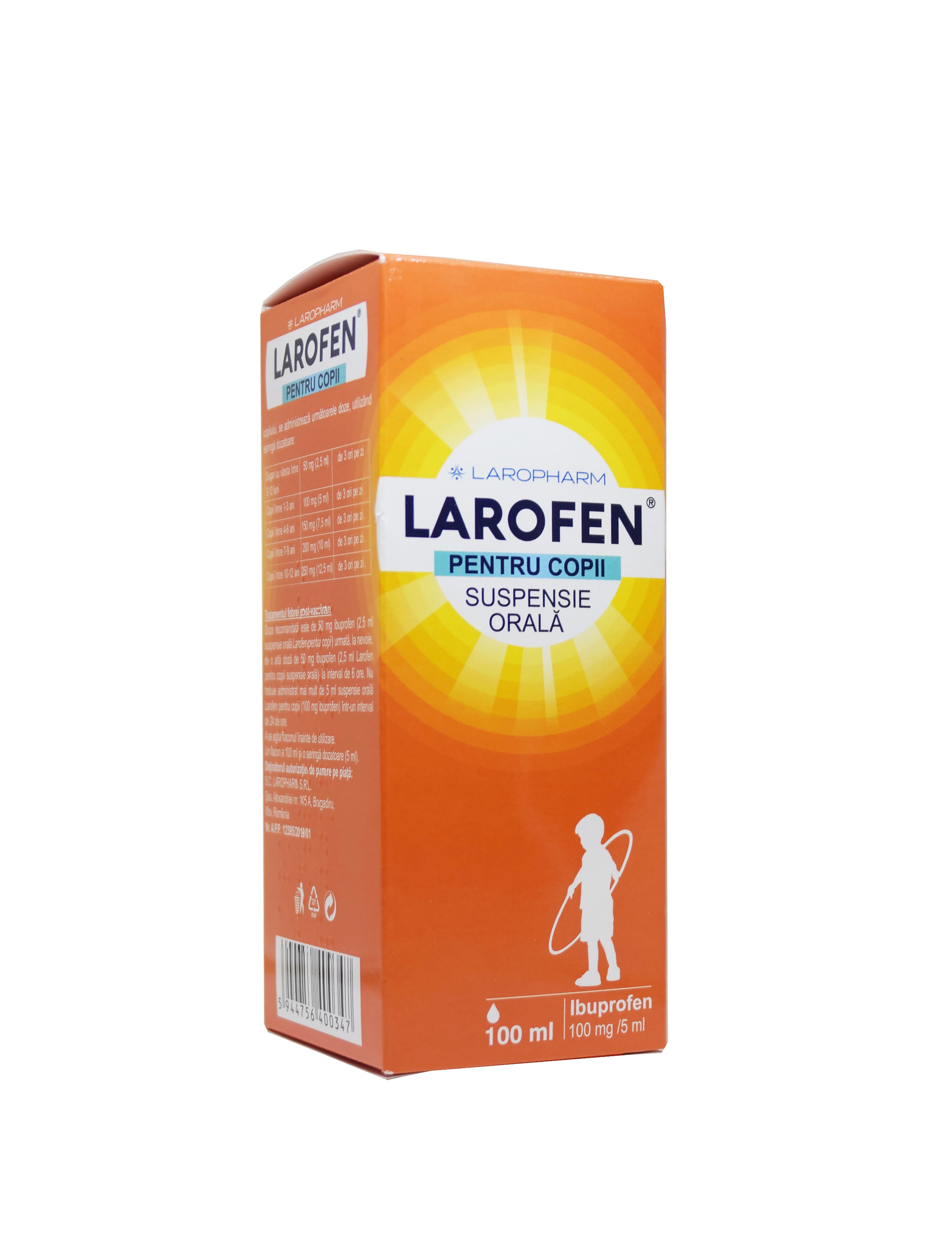 LAROFEN LASTELE SUUKAUDNE SUSP 100MG/5ML 100ML (ET) - Product Image 2