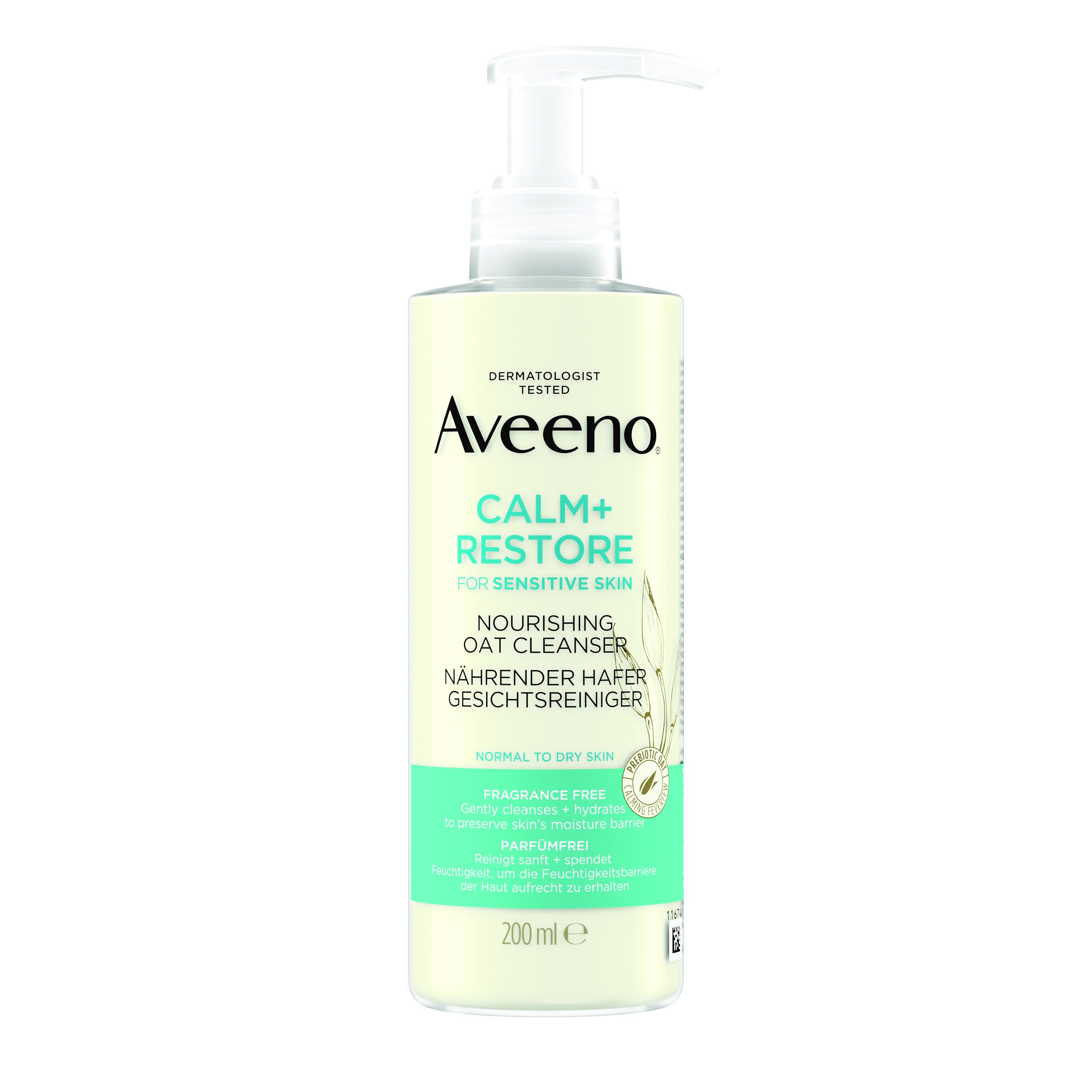 AVEENO CALM+RESTORE NÄOPUHASTUSGEEL 200ML - Product Image 2
