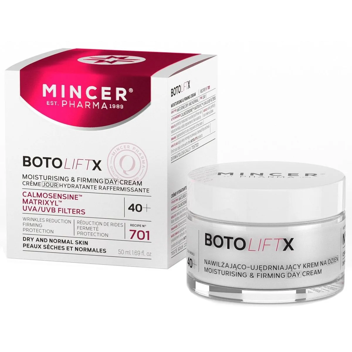 MINCER PHARMA BOTOLIFTX PÄEVAKREEM PINGULDAV 50ML - Product Image