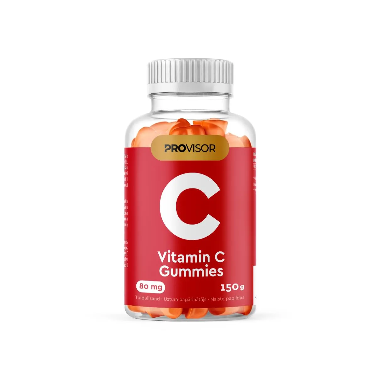 PROVISOR VITAMIIN C KUMMIKOMMID 80MG N60 - Product Image