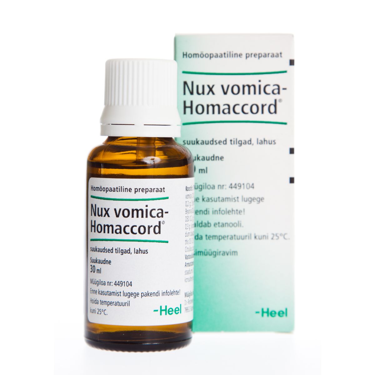 NUX VOMICA-HOMACCORD SUUKAUDSED TILGAD 30ML - Product Image