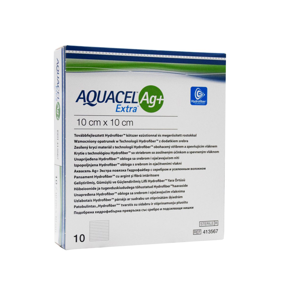 AQUACEL AG+ EXTRA HAAVASIDE 10X10CM N10 - Product Image