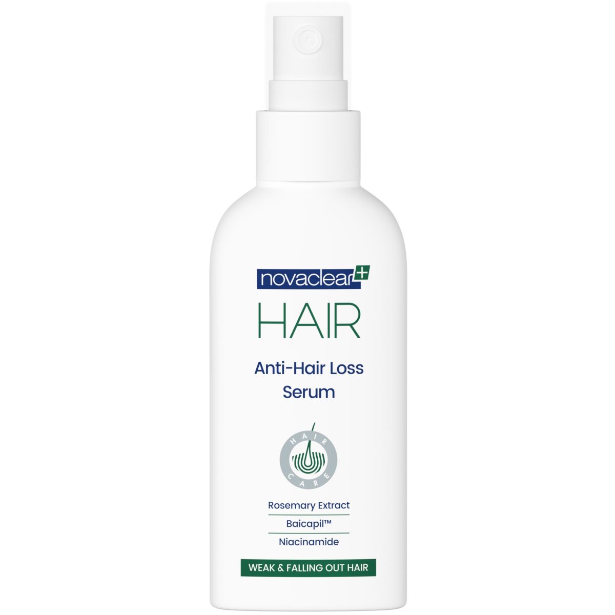 NOVACLEAR HAIR SEERUM JUUSTE VÄLJALANGEMISE VASTU 100ML - Product Image