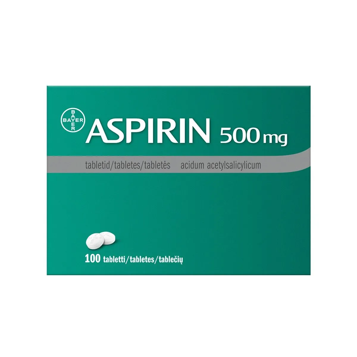 ASPIRIN TBL 500MG N100 - Product Image