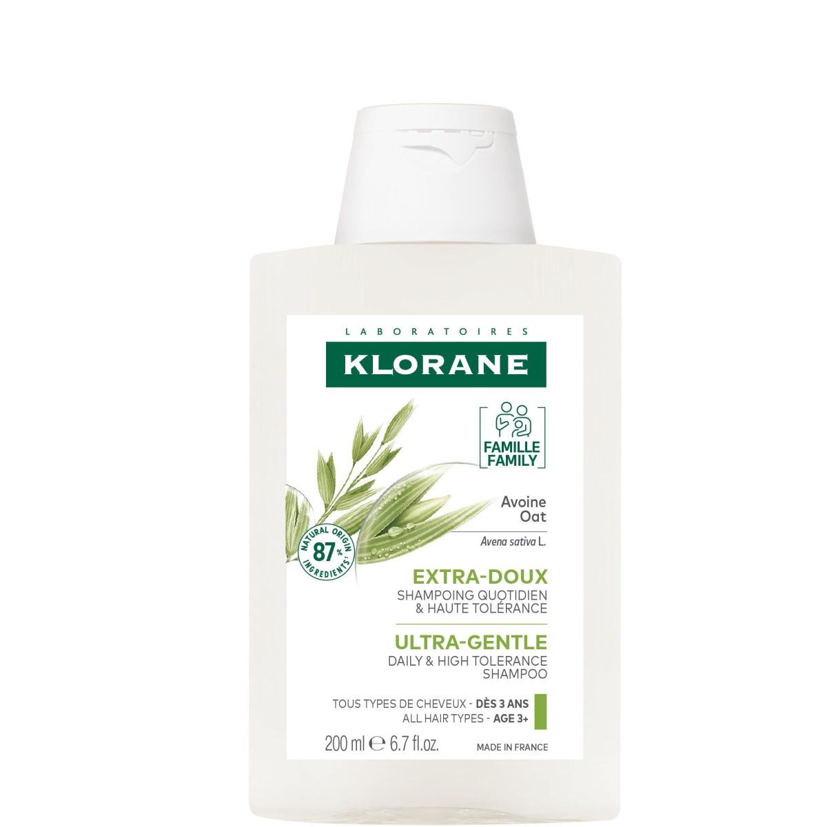 KLORANE SHAMPOON KAERAEKSTRAKTIGA 200ML - Product Image