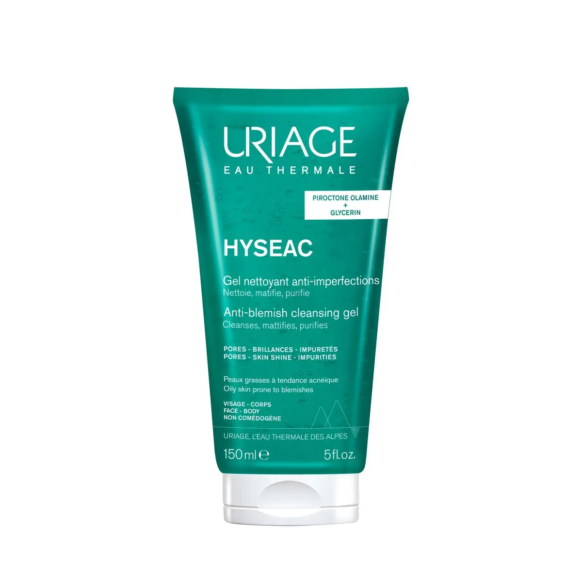 URIAGE HYSEAC PESUGEEL RASUSELE NAHALE NÄOLE JA KEHALE 150ML - Product Image