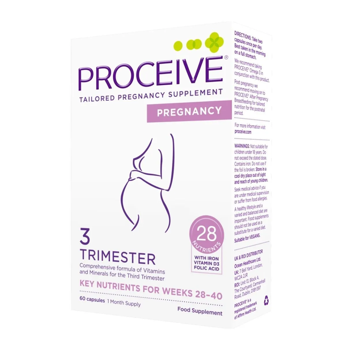 PROCEIVE PREGNANCY TRIMESTER 3 KAPSLID N60 - Product Image 1