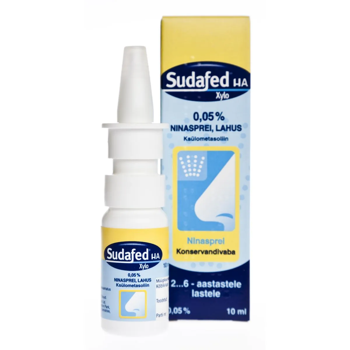 SUDAFED HA XYLO NINASPREI 0,5MG/ML 10ML - Product Image