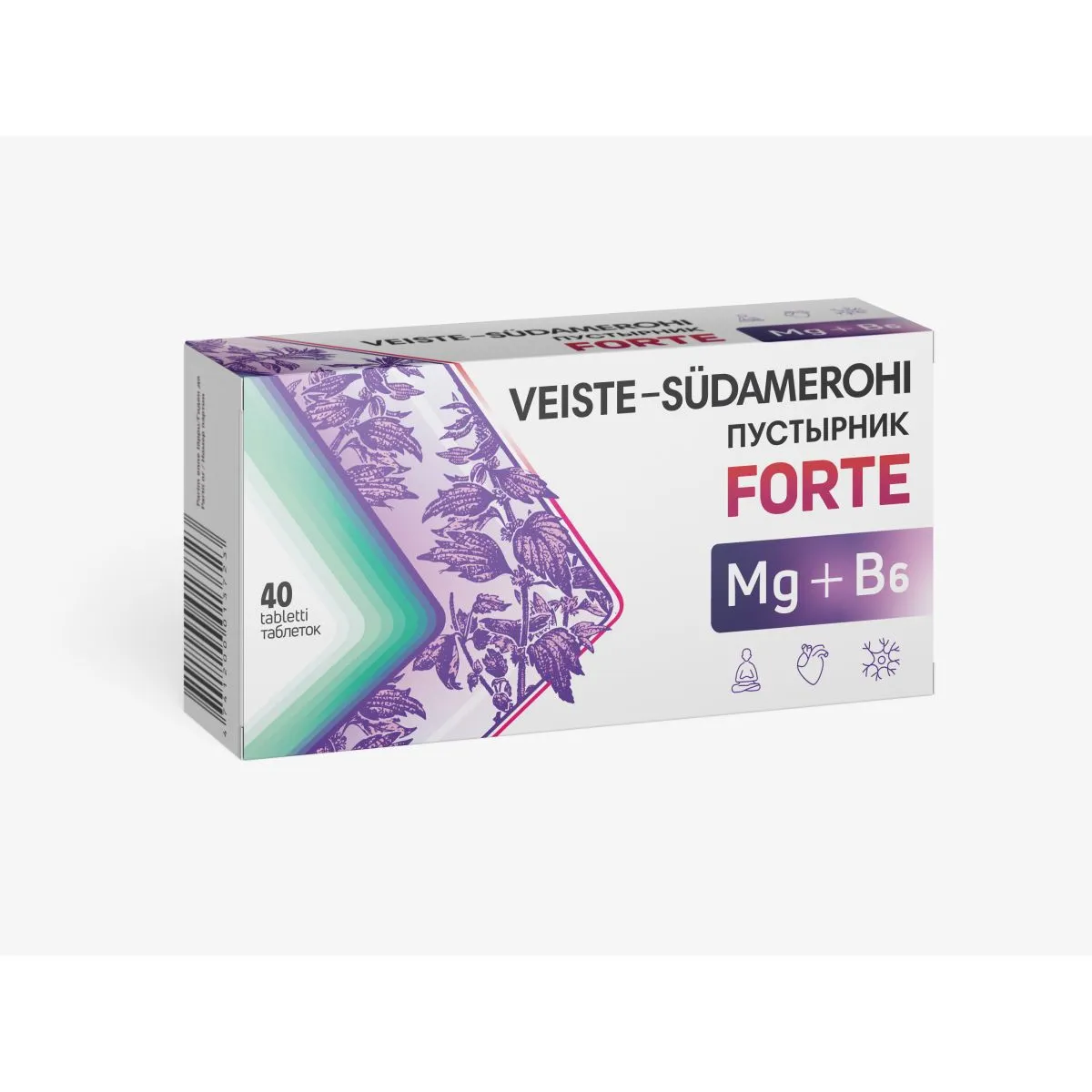 VEISTE-SÜDAMEROHI FORTE+MG+B6 TBL N40 - Product Image