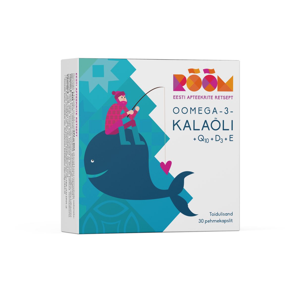 RÕÕM OOMEGA-3-KALAÕLI + Q10 + D3 + E KAPSLID N30 - Product Image