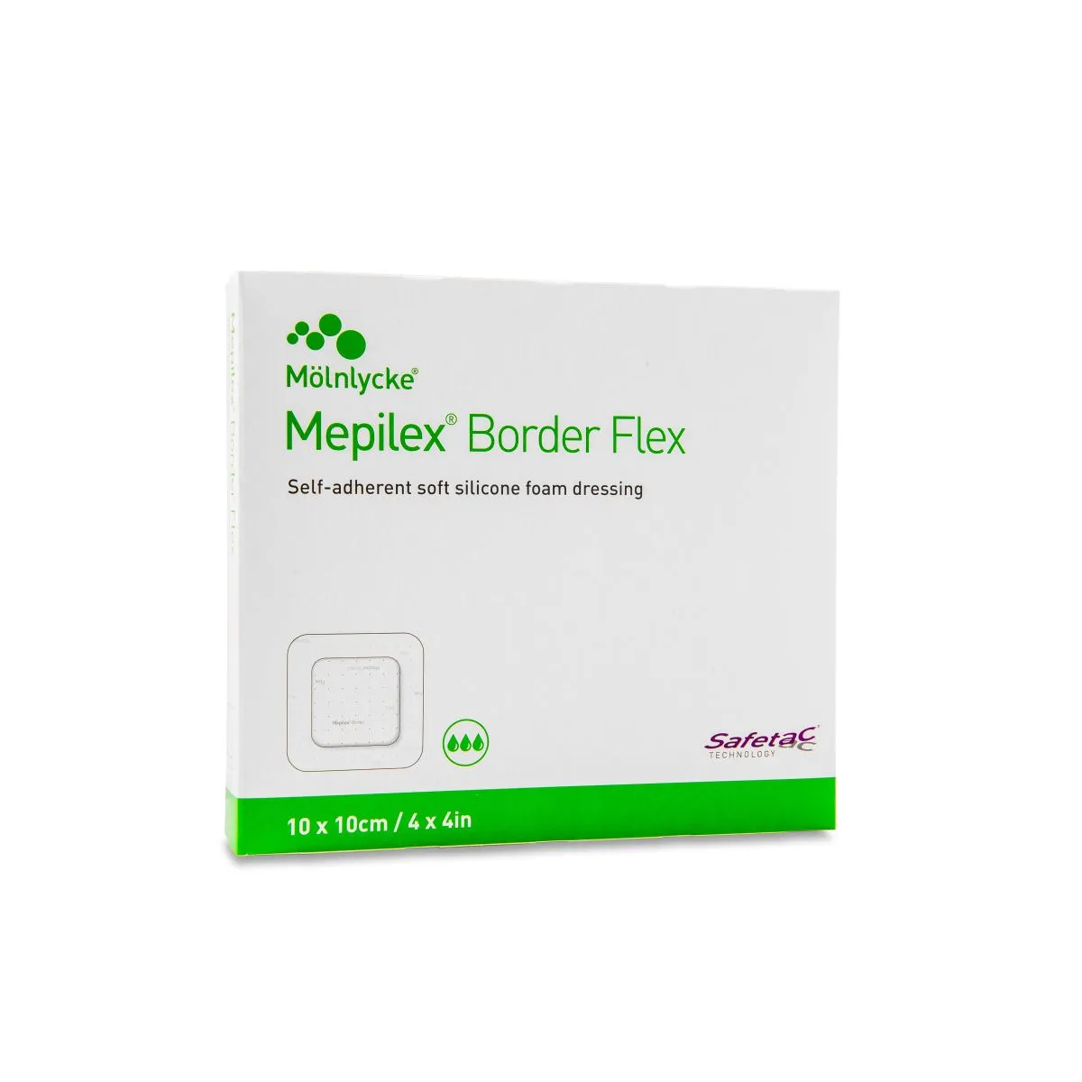MEPILEX BORDER FLEX 10X10CM N5 STER - Product Image