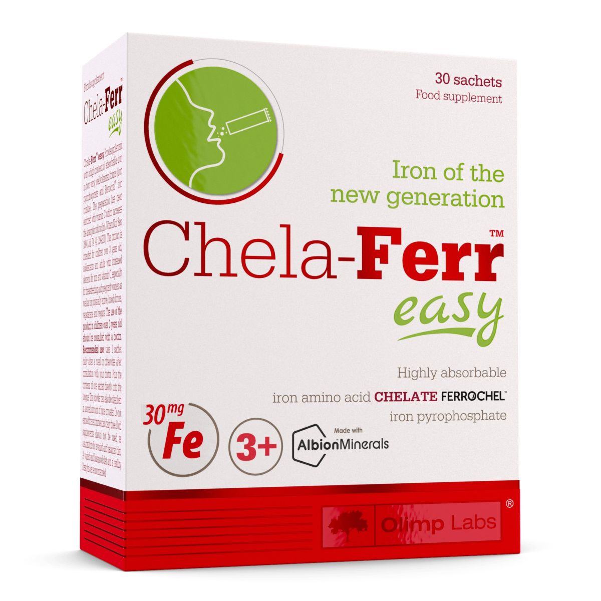 OLIMPLABS CHELA-FERR EASY SUUS SULAV PULBER 30MG N30 - Product Image