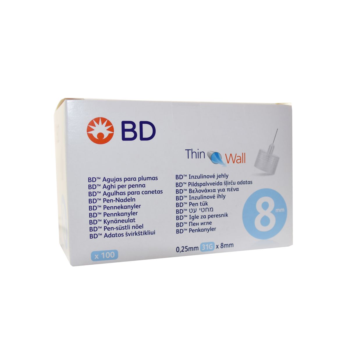 INSULIININÕELAD BD PEN-NÕEL 31G (0,25X8MM) N100 - Product Image