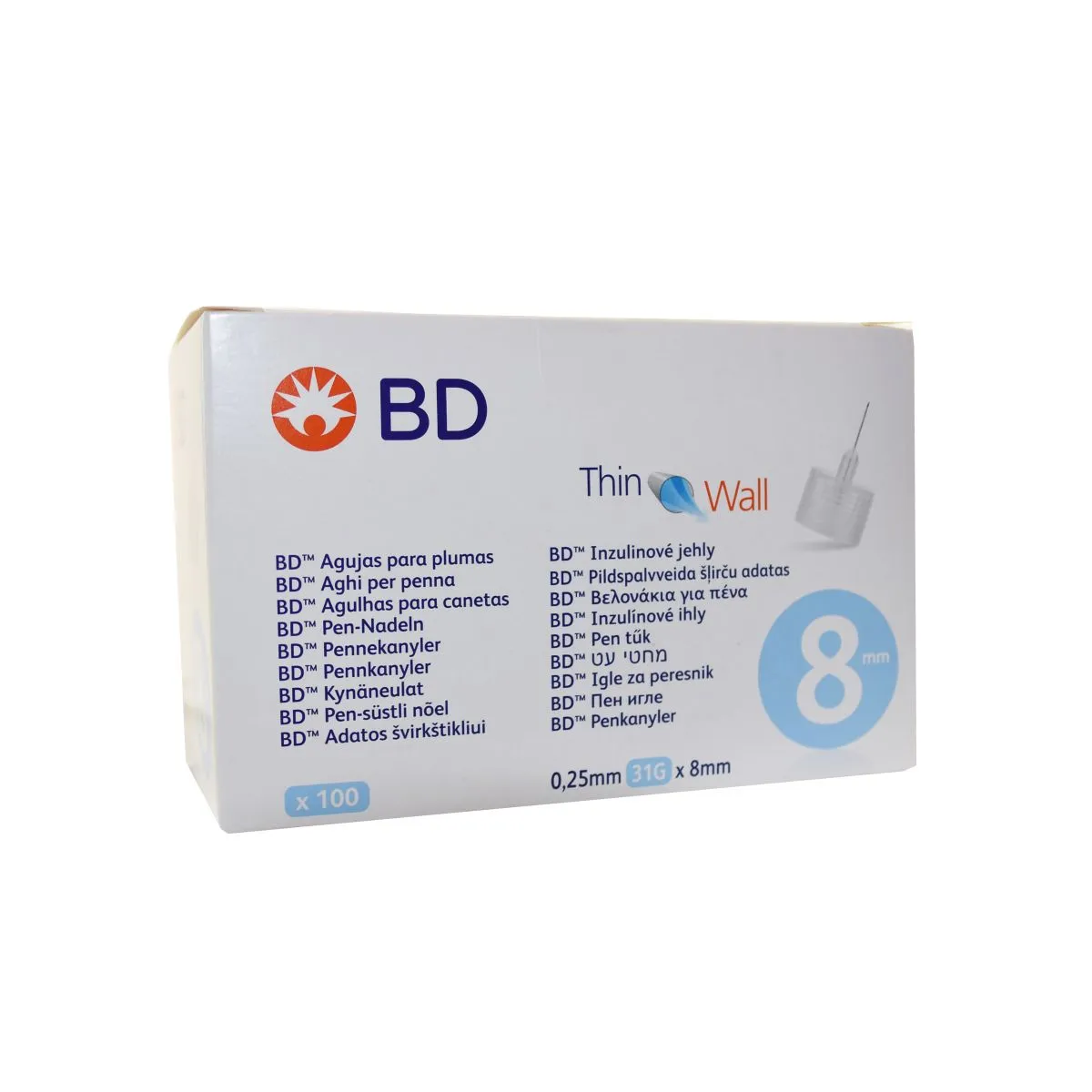 INSULIININÕELAD BD PEN-NÕEL 31G (0,25X8MM) N100 - Product Image