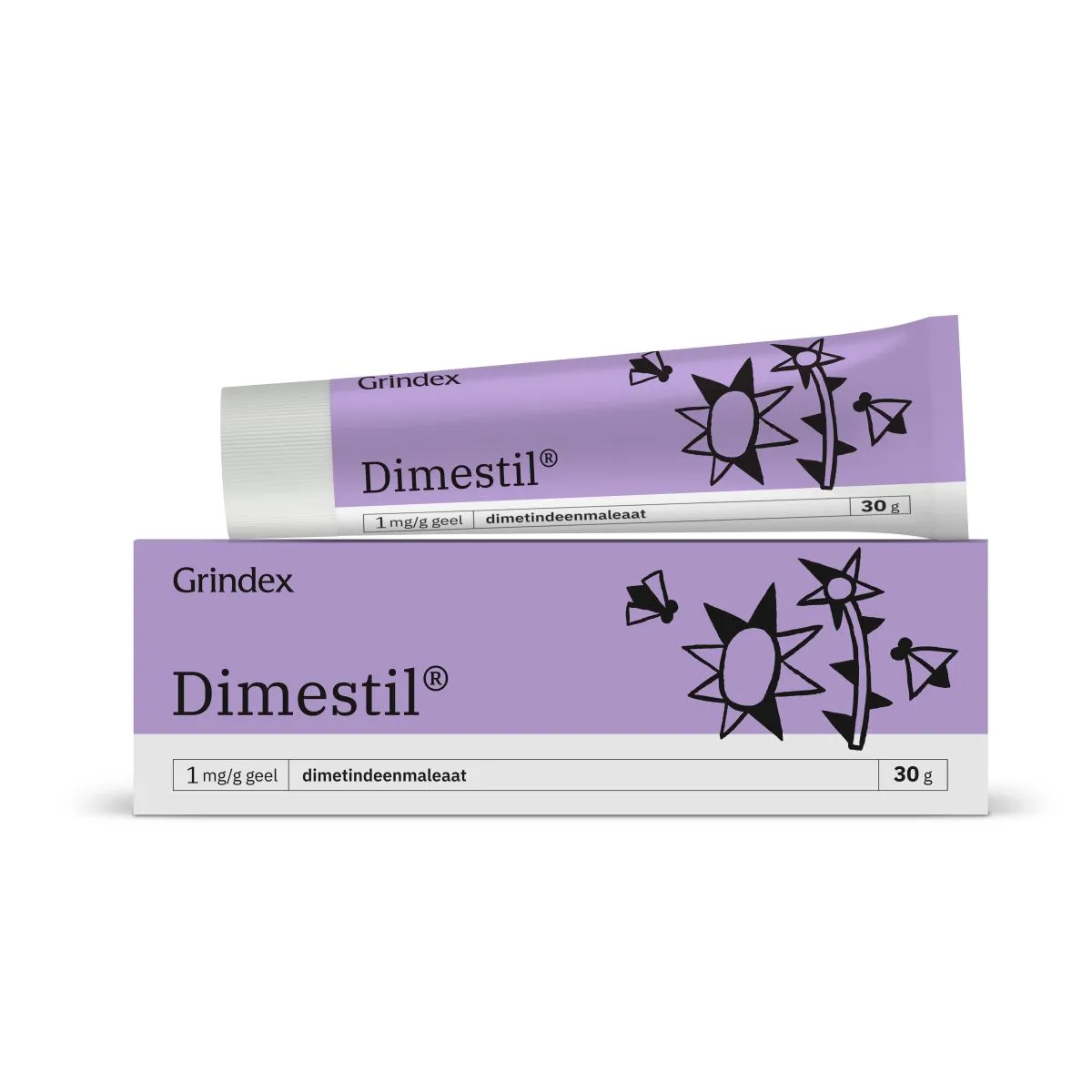 DIMESTIL GEEL 1MG/G 30G - Product Image