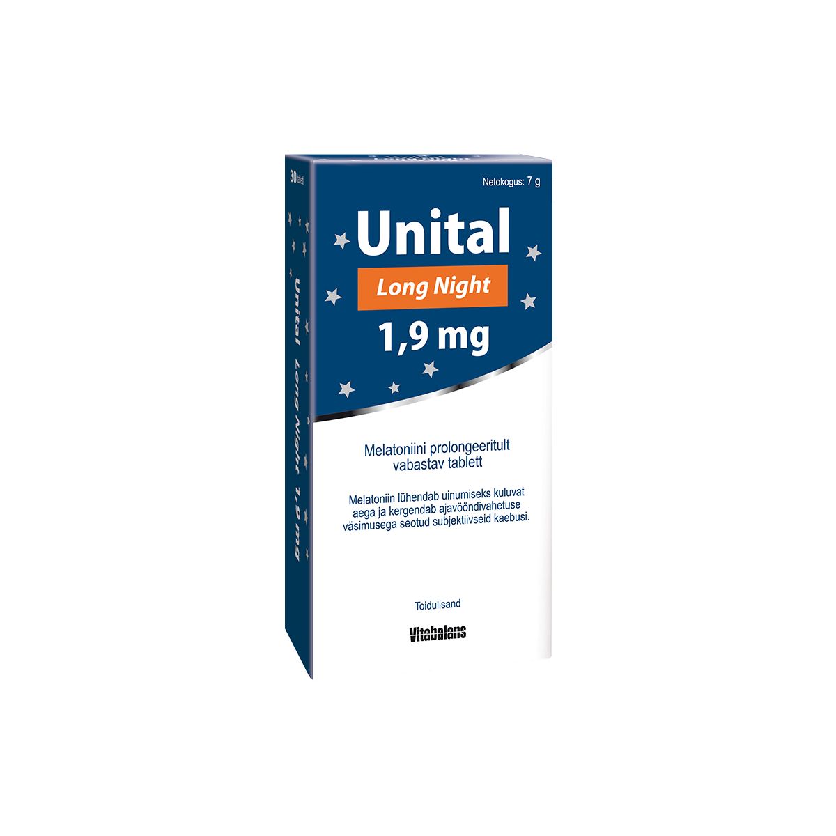 UNITAL LONG NIGHT PROLONG TBL 1,9MG N30 - Product Image